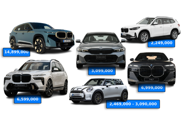 BMW XM SUV สุดโหดใหม่ ขายแล้วราคา 14.899 ล้านบาท พร้อมรุ่นใหม่ทั้ง X7, X1, 320Li และ 750e