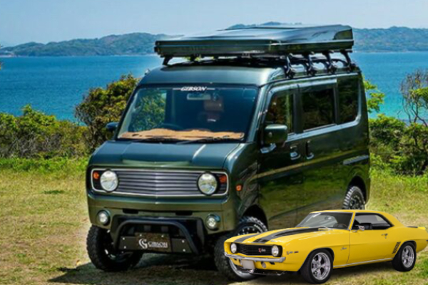 ตู้เล็กญี่ปุ่น Suzuki Every เปลี่ยนหน้าใหม่เป็น Camaro ทรงวินเทจ แต่ขายหมดแล้วแม้ราคา 2 แสน