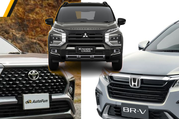 คู่มือซื้อรถ Mitsubishi Xpander Cross VS Honda BR-V VS Toyota Veloz ออพชั่นห่างชั้นมาก
