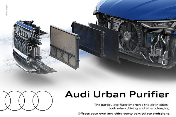 อีวีของ Audi ในอนาคตจะเป็นเครื่องฟอกอากาศให้โลกได้ ทั้งในขณะที่รถวิ่งหรือกำลังชาร์จ