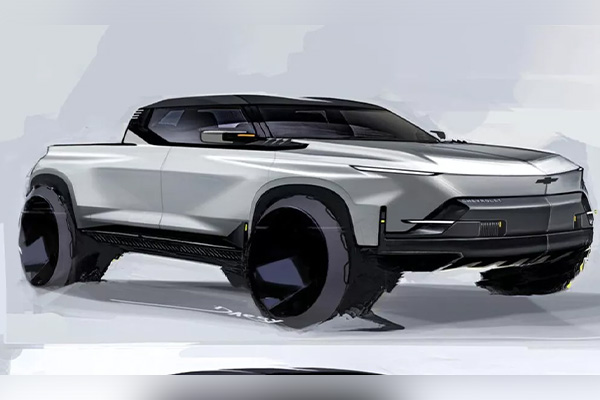 ภาพสเก็ตช์กระบะไฟฟ้ารุ่นใหม่ของ GM หรือนี่จะเป็น Chevrolet Colorado EV?