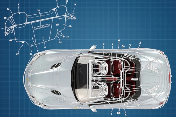 Ferrari พัฒนาเบาะหลังรถสปอร์ตเปิดประทุนแบบใหม่ พับจาก 4 ที่นั่งเป็น 2 ที่นั่งได้เพื่อกันลมเข้า