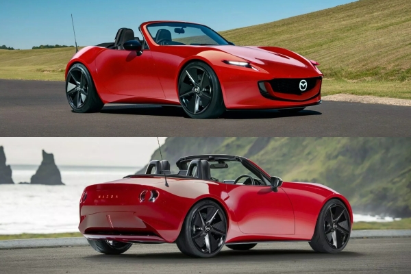 Rendered : Mazda Vision SP รถต้นแบบที่แปลงร่างเป็น New MX-5 กลับไปใช้ไฟหน้า Pop-up