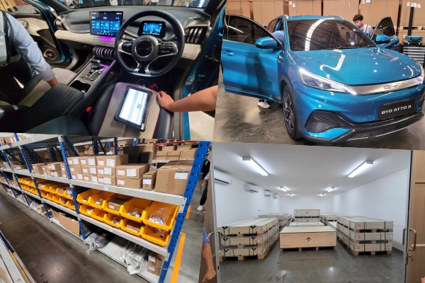 BYD มีคลังอะไหล่ในไทยแล้ว ครอบคลุมทั้งรุ่น Atto3 และ Dolphin ลูกค้าจะได้รับอะไหล่ไม่เกิน 3 วัน