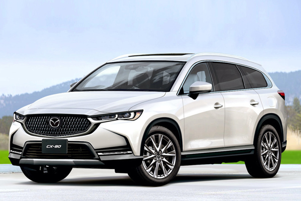 รอลุ้น 2023 Mazda CX-80 เอสยูวีรุ่นใหญ่ใจสปอร์ต ขายไทยค่าตัวเท่าไหร่ดี?