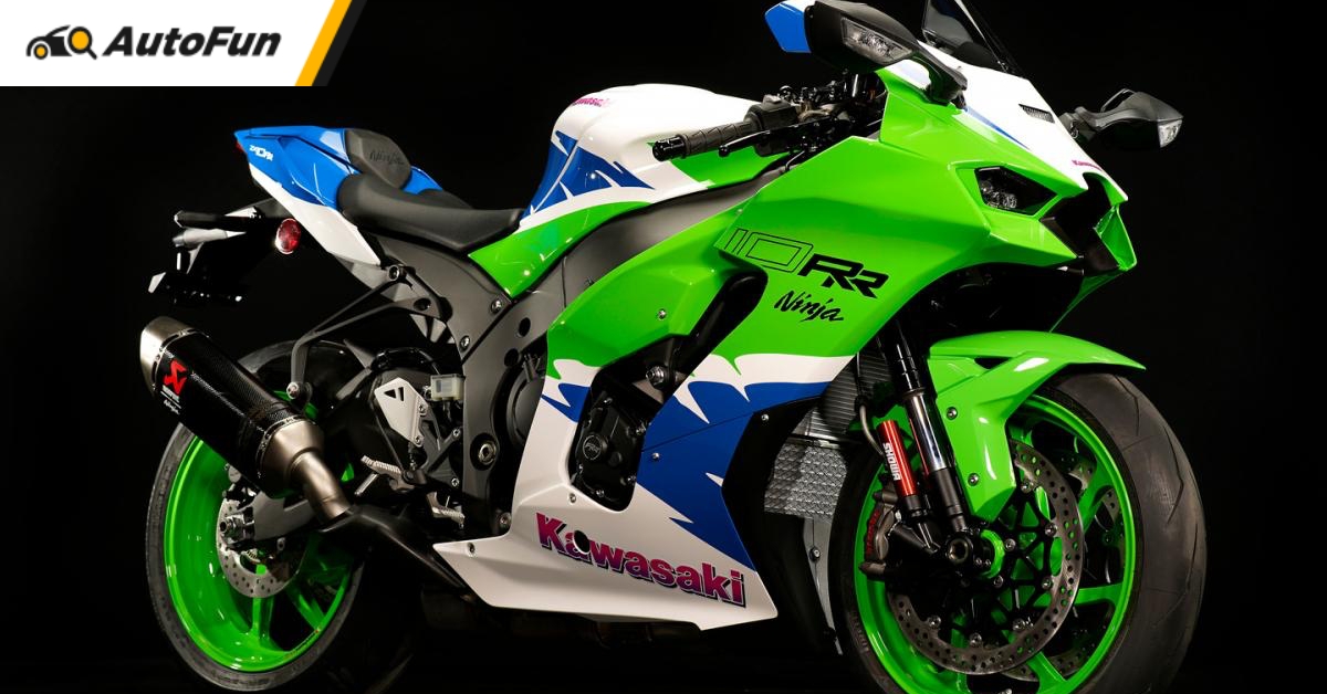 2024 Kawasaki Ninja ZX-10RR Anniversary Edition กราฟิกย้อน