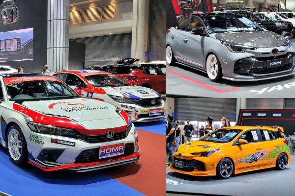 รวมรถเก๋งซิ่ง Toyota และ Honda ในงาน Bangkok Auto Salon เผยราคาของแต่งเป็นแสนบาท
